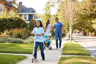 family walking 